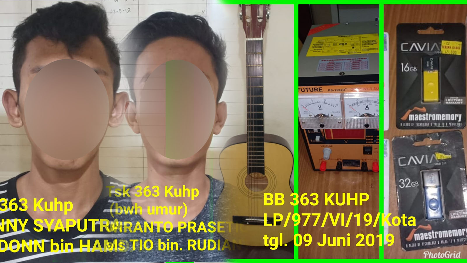 Nyolong HP di Konter, Dua Pemuda ini Diringkus Petugas Polsek Kota Saat Transaksi