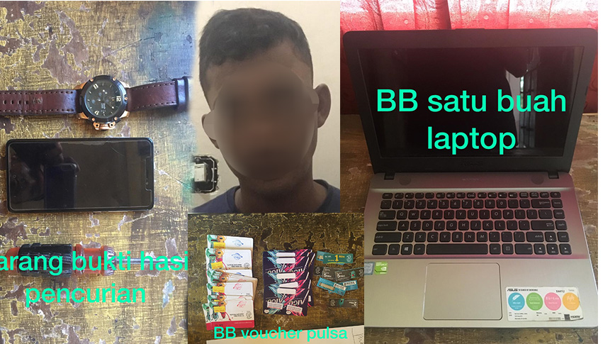 Buruh Bangunan Bobol Toko Ponsel di Pontim, Kerugian Korban Capai Puluhan Juta