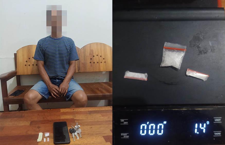 Polda Kalbar Tangkap Pria Bawa 1,4 Gram Sabu Yang Disembunyikan Bawah Telapak Kaki di Mempawah