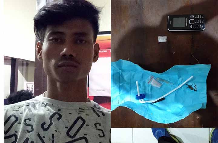 Diduga Terlibat Peredaran Narkotika, Pria 25 Tahun Dibekuk Saat Nyantai Samping Jembatan Jalan Baru