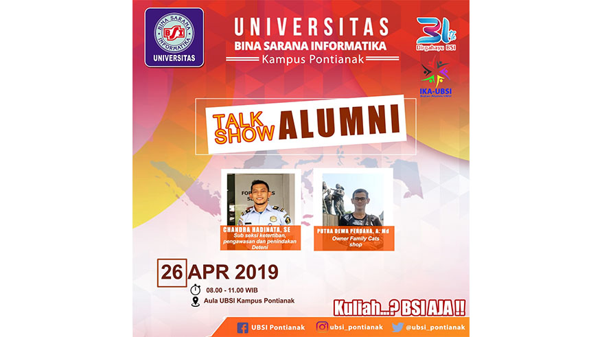 UBSI Pontianak Akan Gelar Talkshow Alumni