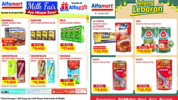 Update Promo Alfamart 20 April 2022, Diskon Jelang Lebaran Buka Puasa Ramadhan Hemat Mulai 7 Ribuan