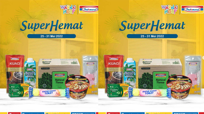 Update Promo Indomaret 28 Mei 2022, Super Hemat Susu Sabun Deterjen Popok Bayi Kopi hingga Snack