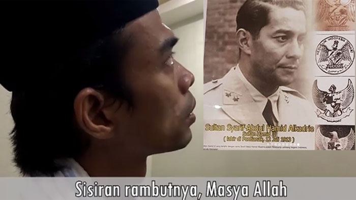 Ustadz Abdul Somad Lihat Foto Sultan Hamid II Perancang Garuda Pancasila! Sisiran Rambutnya. . .