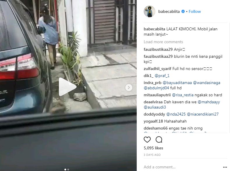 Babe Cabita - Rekam Pasangan Kekasih Lagi Mesum di Dalam Mobil, Kacau Bang!