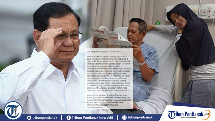 Kisah Gadis Pontianak Tulis Surat Cucu untuk Prabowo: Saya Bukan Cucu Prabowo, Kakek Ingin Bertemu