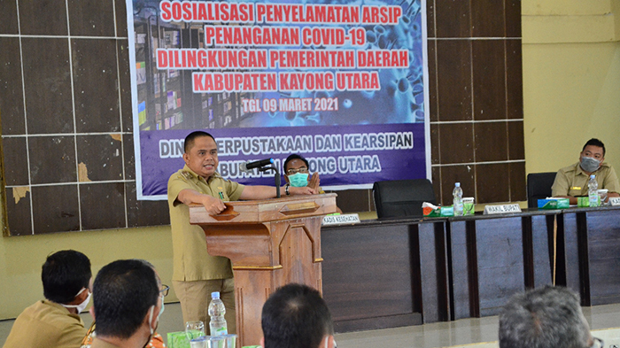 Wabup Effendi Minta Dinas Perpustakaan dan Kearsipan Himpun Arsip Covid-19