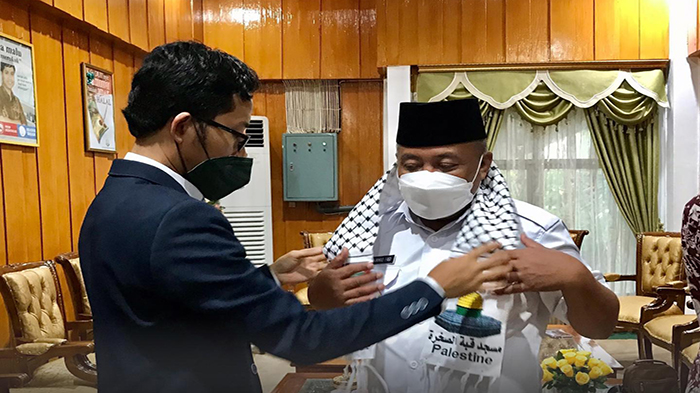 Wakil Bupati Mempawah Muhammad Pagi Terima Audiensi INH untuk Palestina