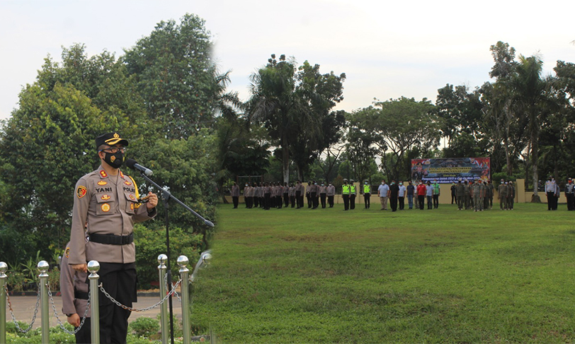 Polres Kubu Raya Gelar Apel Liong Kapuas 2021 untuk Pengamanan Imlek 2572 dan Cap Go Meh