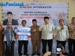 Kunjungi KDMP Jeruju Besar, Menkop Tawarkan Skema Dukung Kemajuan Koperasi di Kalbar