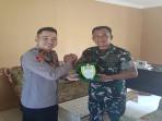 Perkuat Sinergi TNI-Polri, Kapolsek Baru Sungai Kunyit Iptu Lodrick Silaturahmi ke Danramil