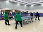 Persit Kodim 1210/Landak Raih Kemenangan di Lomba Tenis Meja HUT ke 80 TNI