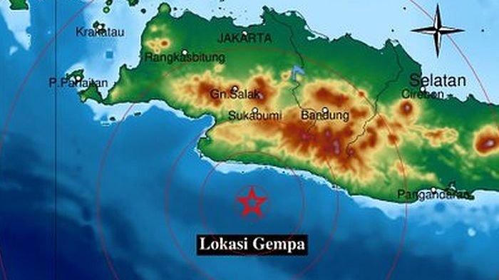 Gempa Terkini di Jawa Barat M2,3 Mengguncang Sukabumi, Baru Saja, BMKG: Pusat di Laut