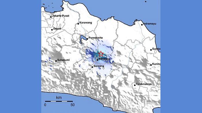 GEMPA LEMBANG - Terjadi gempa terkini di Jawa Barat kembali mengguncang Lembang, Cihideung, Parongpong hingga Dago, Jumat (21/11/2025) pagi dengan pusat gempa darat.