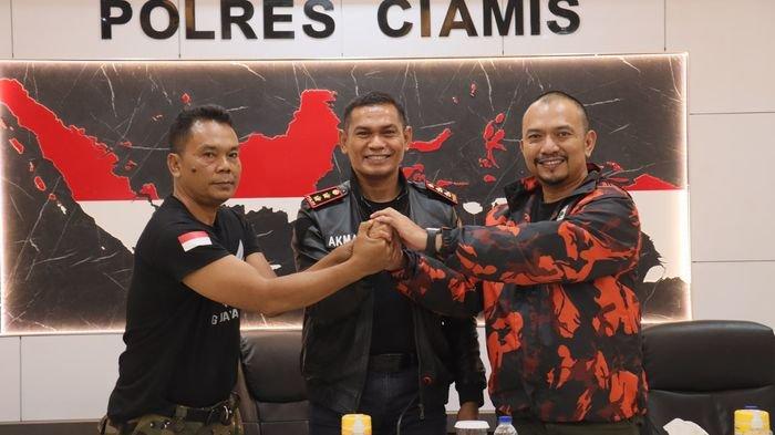 Ormas Pemuda Pancasila dan GRIB Jaya Ciamis Sepakat Jaga Perdamaian
