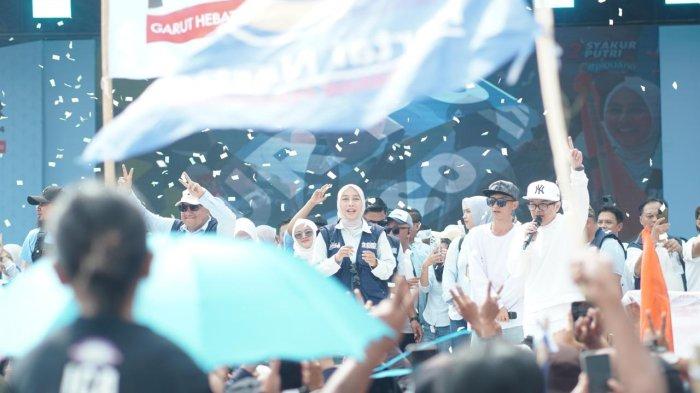 Orasi Putri Karlina di Kampanye Terakhir, Masyarakat Garut Inginkan Perubahan