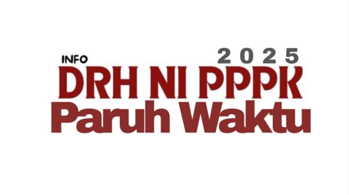 Hari Ini Terakhir Pengisian DRH PPPK Paruh Waktu 2025, Ini Dokumen dan Tutorial Cara isi DRH