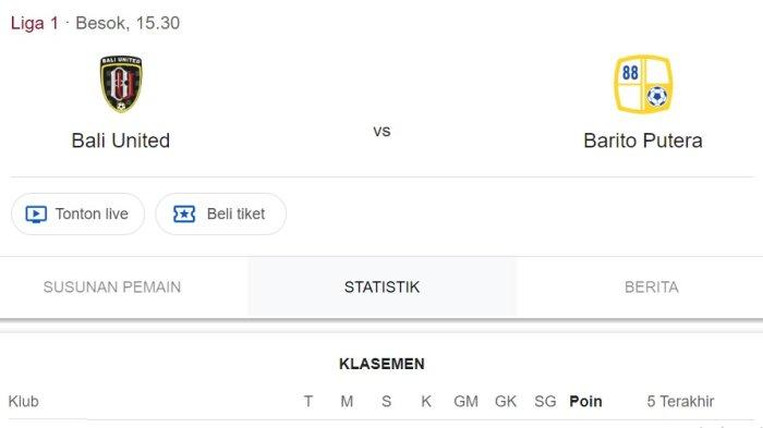 Prediksi Skor Bali United vs Barito Putera, Misi Serdadu Tridatu ke Posisi Dua Klasemen