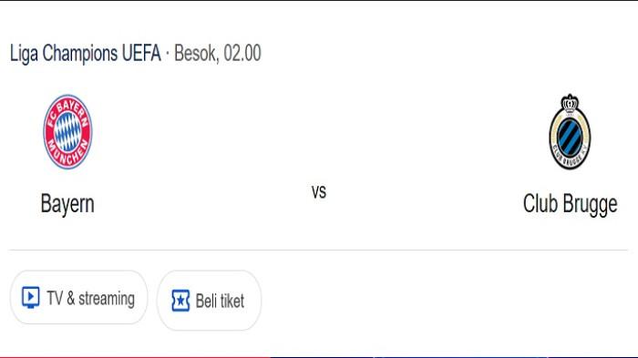 Prediksi Skor dan Susunan Pemain Bayern Munich VS Club Brugge, Adu Tajam Jackson dan Tresoldi
