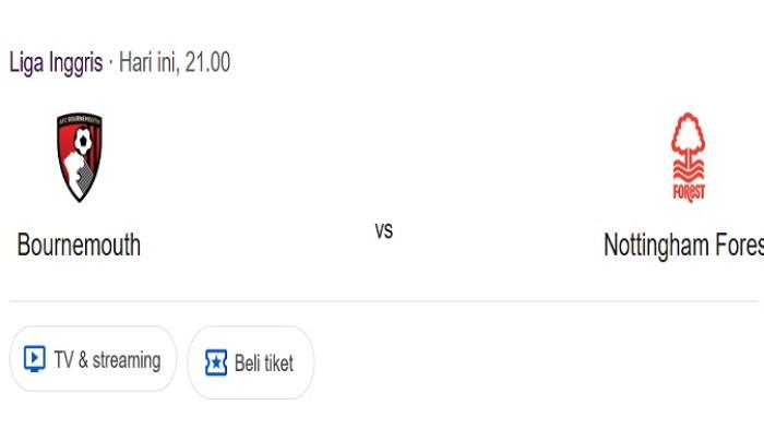 Prediksi Skor dan Susunan Pemain Bournemouth VS Nottingham Forest, Duel Sengit Kroupi dan Wood