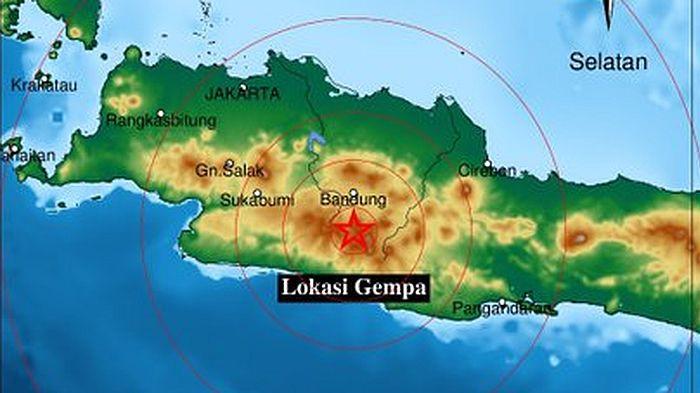 Gempa Terkini di Jawa Barat Kembali Guncang Bandung Kamis Pagi, BMKG: Pusat di Darat