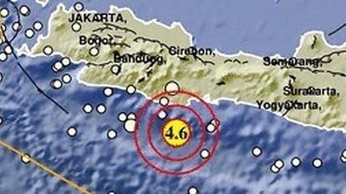 GEMPA PANGANDARAN - Terjadi gempa bumi terkini di Jawa Barat mengguncang Pangandaran pada Kamis (21/5/2026), dengan Magnitudo 4,6 dan dirasakan Tasikmalaya, Garut dan Ciamis.