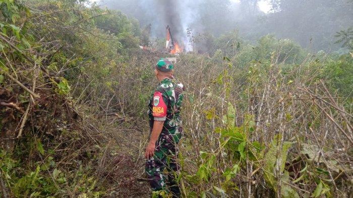 BREAKING NEWS! Helikopter Terjatuh di Perkebunan Teh Ciwidey Rancabali Kabupaten Bandung