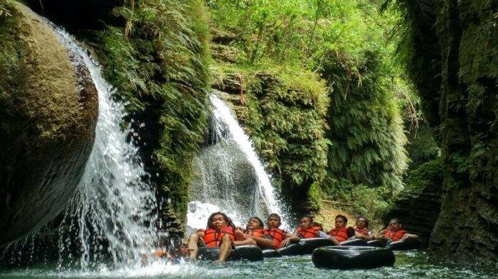 melewati beberapa air terjun (google maps sumber : SANTIRAH PANGANDARAN)