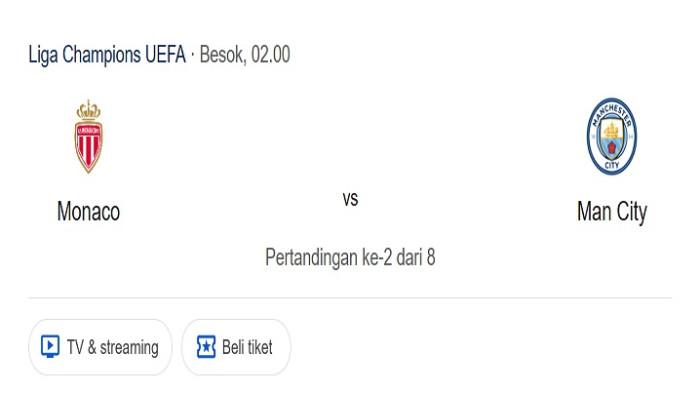 Prediksi Skor dan Susunan Pemain Monaco VS Manchester City, Duel Sengit Biereth dan Haaland