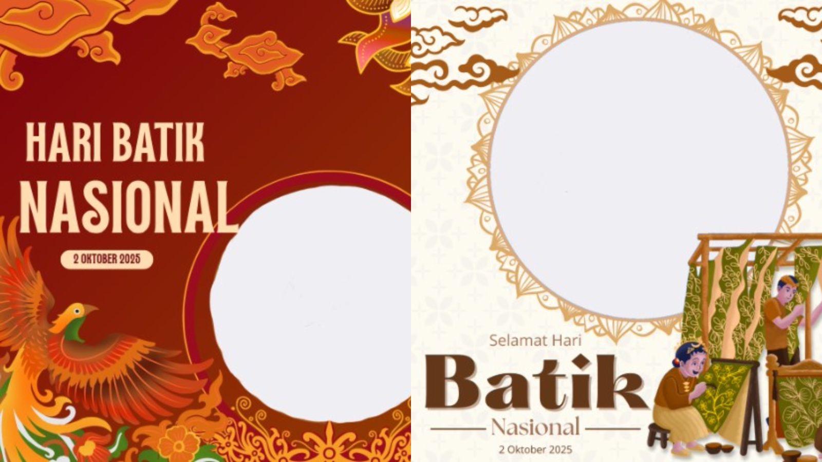 35 Link Download Twibbon Hari Batik Nasional 2025 dengan Desain Batik yang Keren, Cocok untuk Medsos