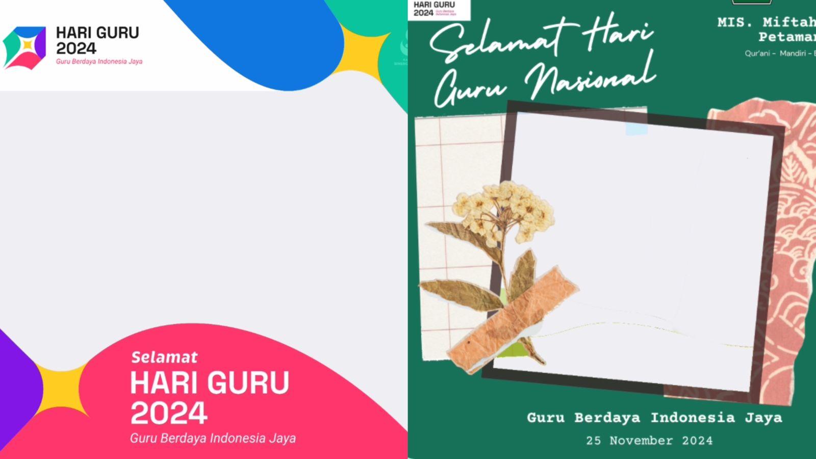 50 Link Twibbon Terbaru Hari Guru Nasional 2024 ke 79, Peluk Guru Terbaikmu dengan Postingan Menarik