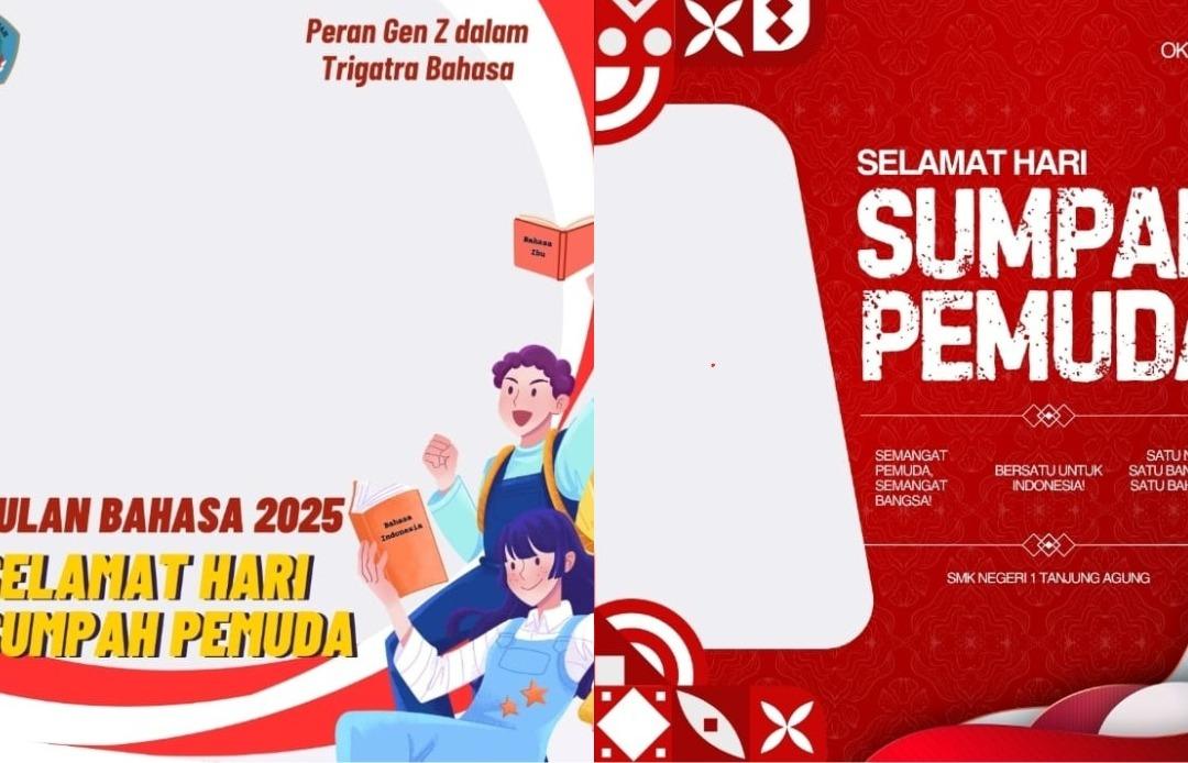 35 Twibbon Hari Sumpah Pemuda 28 Oktober 2025, Lengkap Cara Pasangnya