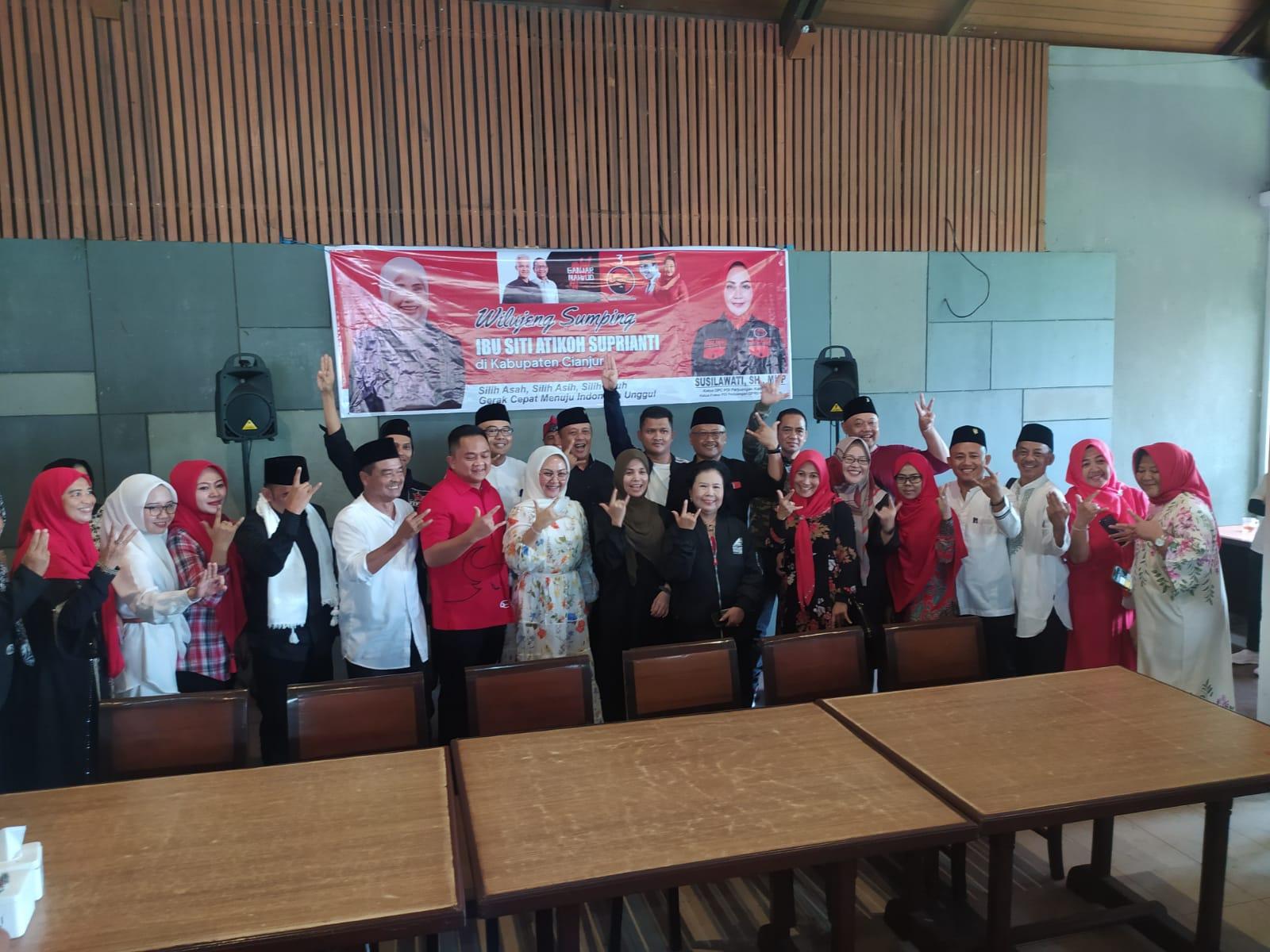 Istri Capres Ganjar Pranowo Silaturahmi dengan Emak-emak Cianjur, Begini Amanatnya