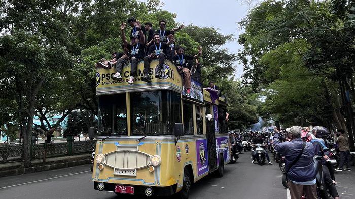Yel-yel, Kibaran Bendera, hingga Isak Haru Balad Galuh Sambut PSGC Ciamis Lolos Liga 2