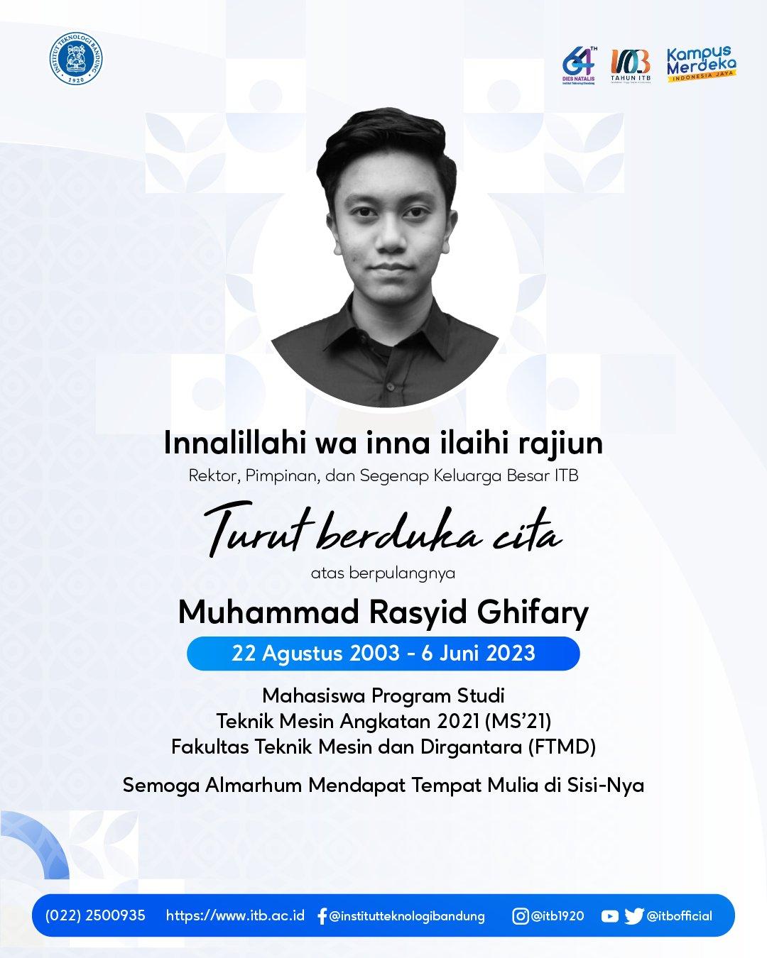 BREAKING NEWS - Mahasiswa ITB Meninggal Saat Uji Coba Pesawat Tanpa Awak, Ini Penyebabnya