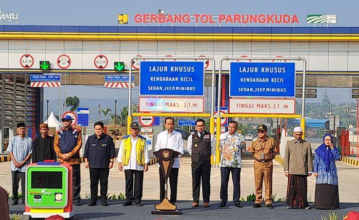 Tol Bocimi Ruas Cigombong-Parungkuda Sepanjang 11,9 Km Diresmikan, Jakarta ke Palabuhanratu 2,5 Jam