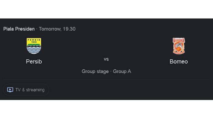 Persib VS Borneo FC, Resmi Ditunda Tiket Bisa Untuk Laga Selanjutnya