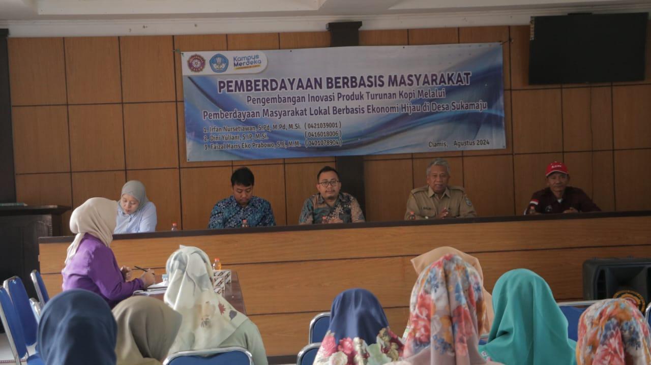 Petani Kopi Desa Sukamaju Ciamis Dilatih Inovasi Produk Kopi Berbasis Ekonomi Hijau, Ini Tujuannya