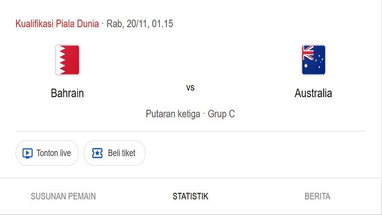 Prediksi Skor dan Susunan Pemain Bahrain vs Australia, Adu Tajam Al-Aswad dan Duke