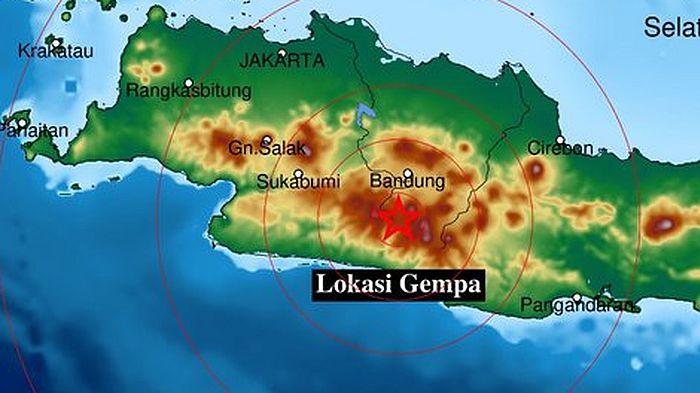 2 Gempa Terkini di Jawa Barat Guncang Tasikmalaya dan Bandung, BMKG: Pusat di Laut dan Darat