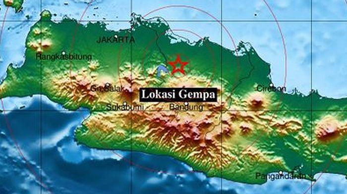 Dini Hari Tadi Gempa Terkini di Jawa Barat Guncang Purwakarta, BMKG Tunjukkan Pusat Gempa di Darat