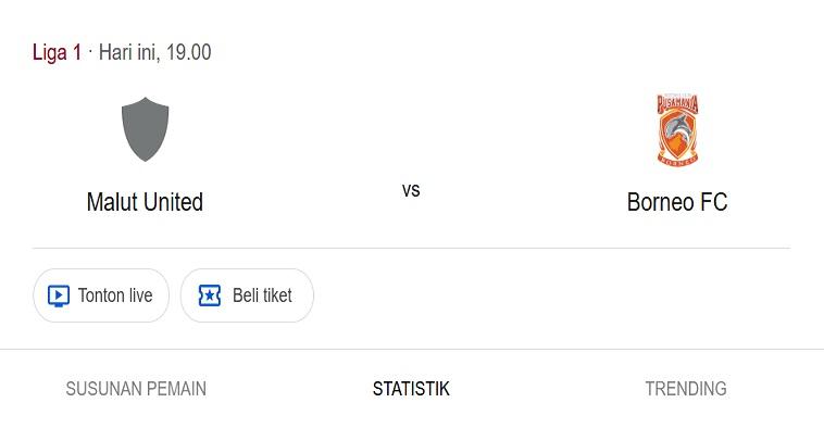 Prediksi Skor dan Susunan Pemain Malut United VS Borneo FC, Adu Tajam Brandao dan Pato