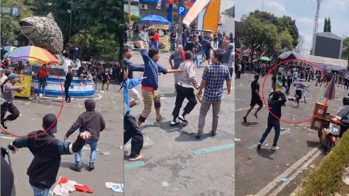 Demonstrasi yang mendesak Bupati Pati Sudewo untuk mundur
