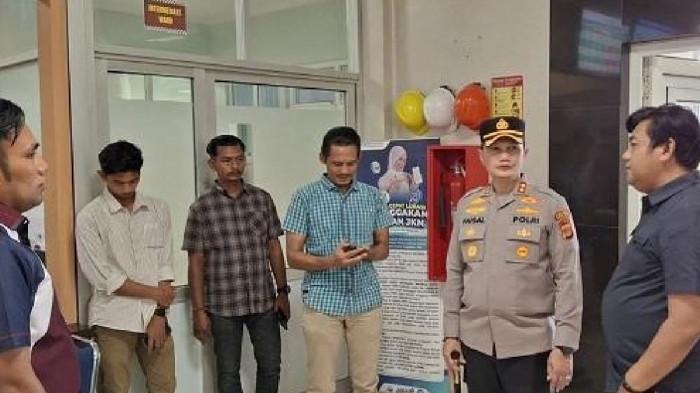 Kapolres Pidie Jaya, AKBP Ahmad Faisal Pasaribu SIK,saat menyambangi dapur SPPG Sagoe