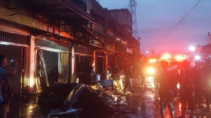 7 Ruko di Samalanga Bireuen Terbakar, Pemilik Selamat Melompat dari Lantai Dua,Satu Korban Meninggal