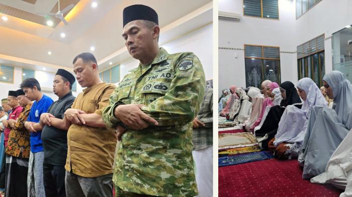 Prajurit TNI dan Warga Peringati Nuzulul Qur’an di Korem 011/Lilawangsa