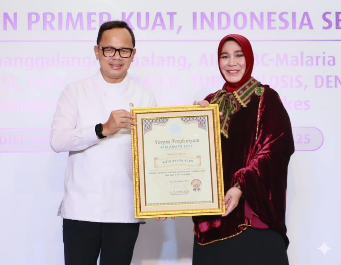 Banda Aceh Raih ADINKES Award 2025, Dinilai Berhasil dalam Penanggulangan AIDS, TBC, dan Malaria