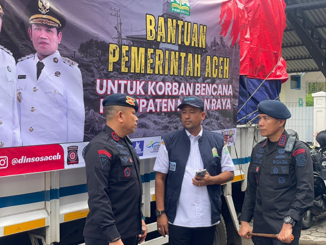 Brimob Polda Aceh Siap Membantu Penyaluran Bantuan Tanggap Darurat Pascabanjir