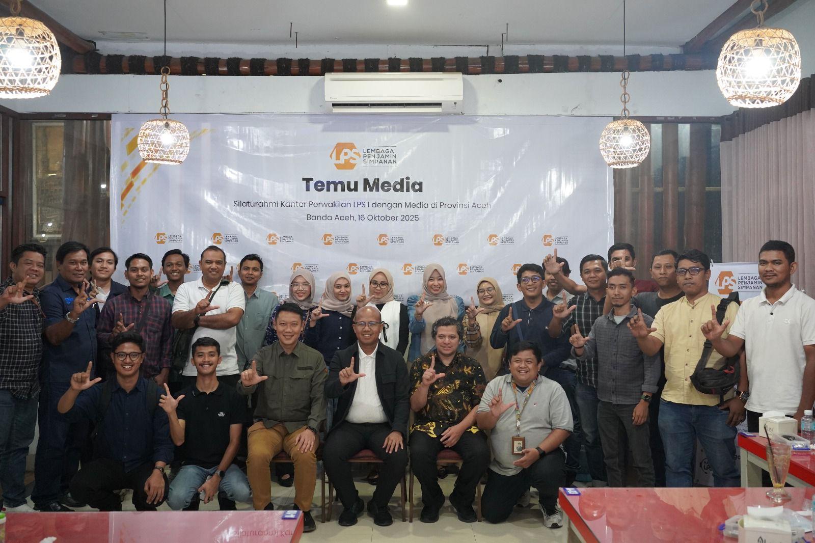 Perkuat Hubungan, Kantor Perwakilan LPS I Silaturahmi dengan Awak Media di Aceh