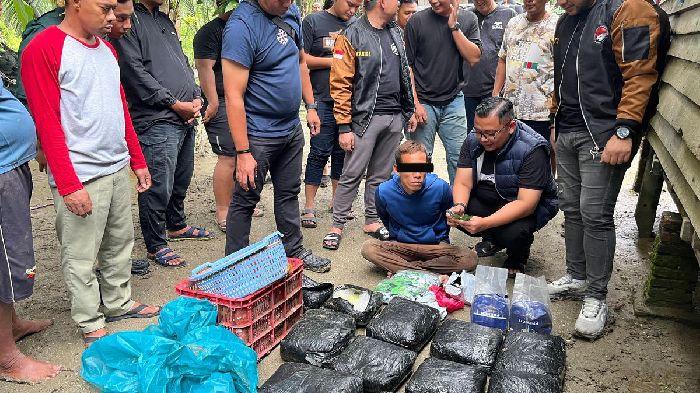 Polrestabes Medan Tangkap Kurir Narkoba Jaringan Malaysia, Sita 1.500 Paket Vape dan 2 Kg Sabu